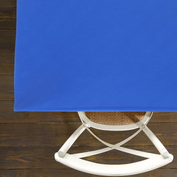 ORDDIART Versatile Blue Polyester Table Cover for Picnic and Party Use with Slip Resistant Design