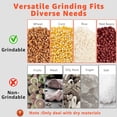 thumbnail image 6 of Jacgood Electric Grain Mill Grinder With Switch, 3000W High Power Adjustable Thickness Grain Mill, Wet & Dry Corn Cereals Grinder, Commercial Flour Mill Machine With Funnel for Spices Seeds Herb Rice, 6 of 6