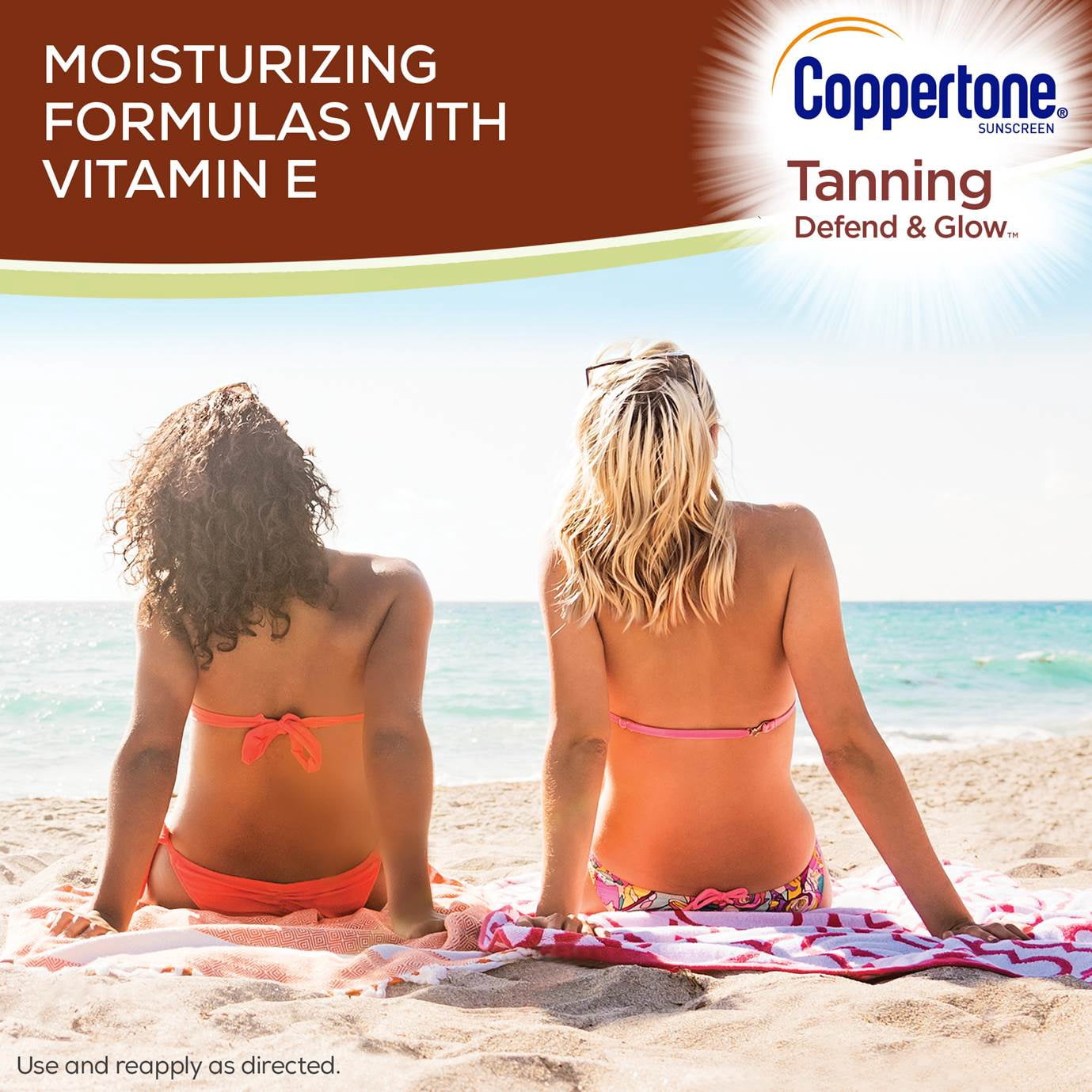 Coppertone Tanning Defend & Glow Sunscreen Spray SPF 10, 5.5 oz