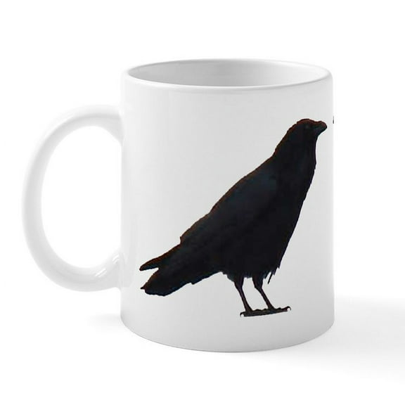 CafePress - Crow Pair Mug - 11 oz Ceramic Mug - Novelty Coffee Tea Cup