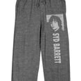 thumbnail image 2 of Syd Barrett Black And White Photo Men's Heather Gray Sleep Pajama Pants-XL, 2 of 7