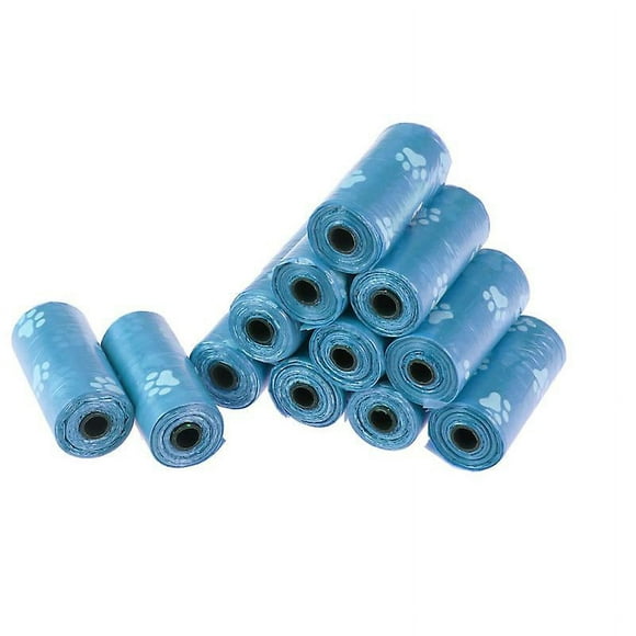 12 rollos de bolsas para excrementos de perro.