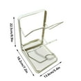 thumbnail image 3 of Pot Lid Holder, Spoon Rest, Vegetable Board Drainage Rack, Multifunctional Stainless Steel Countertop Organizer, 2-Tier Design, Space-Saving, 7.2"x5.4"x8.9", 3 of 8