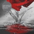 thumbnail image 7 of JOOCAR Rose Shower Curtain, Romantic Floral Blossom Red Rose Reflection on Water, Fabric Bath Curtain with 12 Hooks, Black Grey Red Bathroom Curtain, Machine Washable, 72 x 72 Inch, 7 of 7