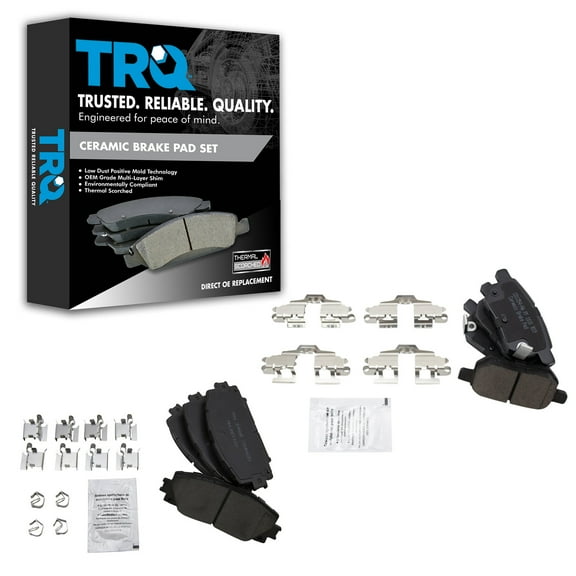 TRQ Front & Rear Ceramic Brake Pad Set Kit for Lexus CT200h Toyota Prius BFA12806 Fits select: 2012-2013 TOYOTA PRIUS PLUG-IN