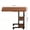 Walnut, variant on SUSUZI 24" Rolling Laptop Desk, Height Adjustable Mobile Laptop Table with 3-Tier Storage Shelves and Wheels, Black