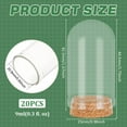 thumbnail image 2 of 20 Pack Glass Jars Bottles 9ml Dome Cloche Cover Decoration Bottles with Cork Stoppers for Party Favors Arts Halloween Christmas Decor, 2 of 8
