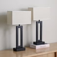 thumbnail image 3 of NiteLoom Touch Bedside Lamp Set of 2 for Night Stands with USB-A+C, 3-Way Dimmable Table Lamps with Beige Fabric For Living Room, Office, Dorm, Guest Room, 3 of 10