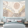 thumbnail image 6 of Boho Tapestry Wall Hanging – Floral Garden Tapestry for Bedroom, Living Room & Outdoor Decor, Peach Skin Fabric Hippie Mandala Tapestry, Large Polyester Wall Art, 6 of 6