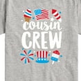 thumbnail image 3 of Instant Message - Cousin Crew July 4Th - Toddler & Youth Short Sleeve Graphic T-Shirt, 3 of 6