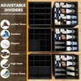 thumbnail image 2 of SpaceAid Shoe Organizer for Closet, 2 Pack, Fits 16-32 Pairs, Black, 2 of 7