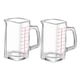 thumbnail image 3 of Taza medidora de vidrio transparente, jarra medidora de líquido, cristalería y boquilla para beber, jarras de vidrio para café expreso para cocina Rojo BLESIY Tazas medidoras, 3 of 8