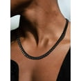 thumbnail image 5 of ChainsProMax Men Cuban Link Chain Necklace 9mm 18 inch 316L Stainless Steel Black Metal Plated, 5 of 8