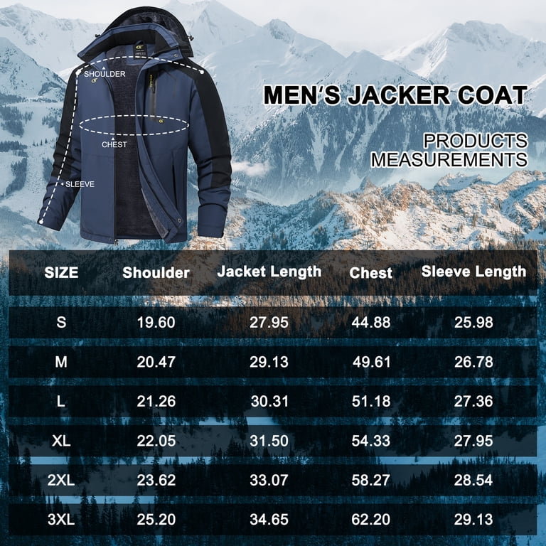 Tyhengta Men's Winter Ski Jacket with Fleece Lining photo 6