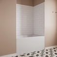 thumbnail image 3 of Streamline DSH-1460-151 32 in. L x 48 in. W x 55 in. H 3-Piece Glue-Up Alcove Bathtub Surround in White Tile Finish, 3 of 4