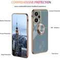 thumbnail image 4 of Compatible with Poco F5 Case Silicone TPU Shockproof Xiaomi Poco F5 Phone Case with Magnetic Ring Kickstand Plating Anti-Scratch Cases (Grey), 4 of 14