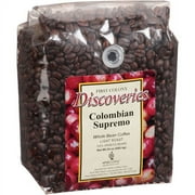 First Colony Discoveries Colombian Supremo Light Roast Whole Bean Coffee, 24 oz, (Pack of 4)