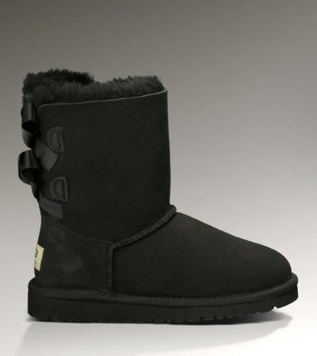 black ugg bow boots