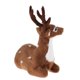 thumbnail image 1 of Accesorios de Ciervo Reno de Navidad Perfecl Modelo Juguete para Niños Marrón Oscuro Sentado Figuritas de animales coleccionables, 1 of 7