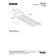 thumbnail image 4 of Kohler K-6194-ST Riverby Utility Rack with Soaking Cup, Stainless Steel, 4 of 4