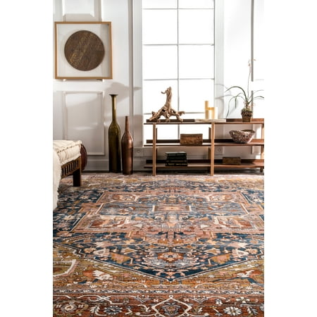 - nuLOOM Ehtel Medallion Fringe Area Rug or Runner