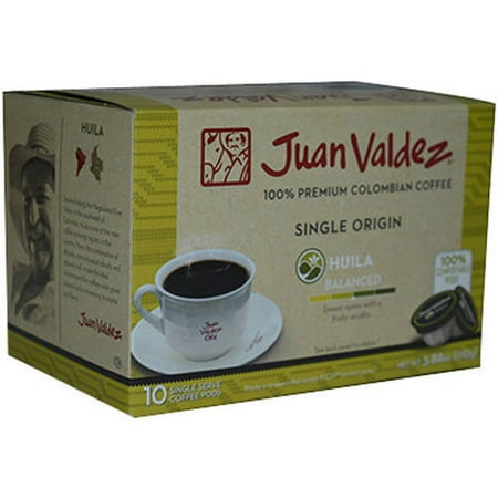 Juan Valdez Single Origin Huila Balanced Coffee Single Serve Coffee Pods, 10 count, 3.88 oz ...