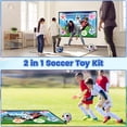 thumbnail image 3 of Set de juego de balón de fútbol Flybakiz con tapete de franela plegable para niños, 3 of 7