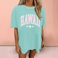 thumbnail image 2 of Trendfront Womens Boho Floral Graphic T Shirt Crewneck Short Sleeve Vintage Flower Print Oversized Casual Loose Fit Tee Tops, 2 of 4