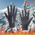 thumbnail image 2 of Winter Gloves Women Touchscreen Winter Fashion Fleece Lining Windproof Dark Gray Gloves, 2 of 4