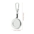 thumbnail image 2 of YSNOOWE 5Pcs Silver Alloy Badge Reel Nursing Badge Clip for Office Staff Workers Id Card Holder, 2 of 8
