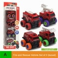 thumbnail image 2 of Esaierr Kids Toys Boys Toy Alloy Cartoon Large Wheel Car Model Car 4PCS Engineering Vehicle for 2-5T, 2 of 5