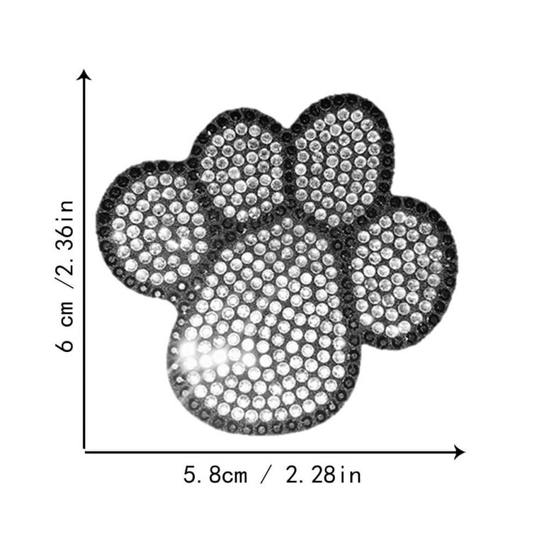Rhinestone paw print car decal sale