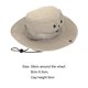 thumbnail image 3 of Sombrero de pescador informal con borde redondo para acampar al aire libre (caqui claro) Likrtyny Para Estrenar, 3 of 3