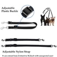 thumbnail image 3 of Nvzi Correas para mascotas 3 en 1, correa de tracción ajustable para perros, correa de tracción de nailon, correa de entrenamiento para perros, color negro, 3 of 4