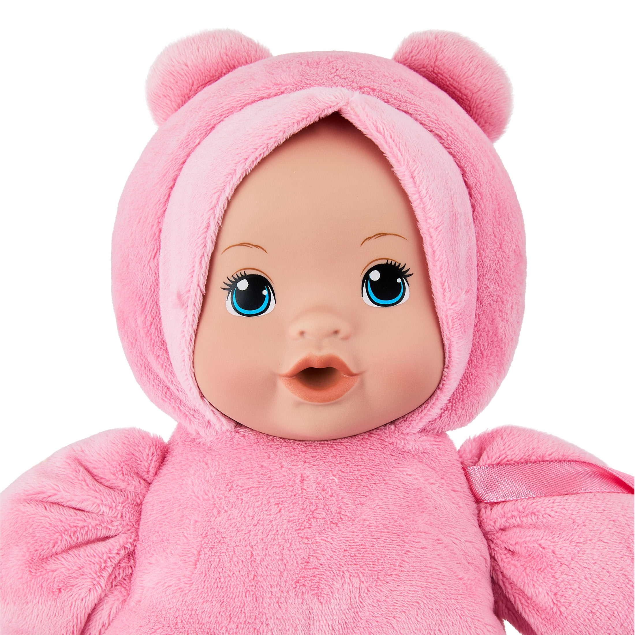 My Sweet Love 10-Inch Snuggly Baby Doll with Pacifier, Pink Bear Outfit