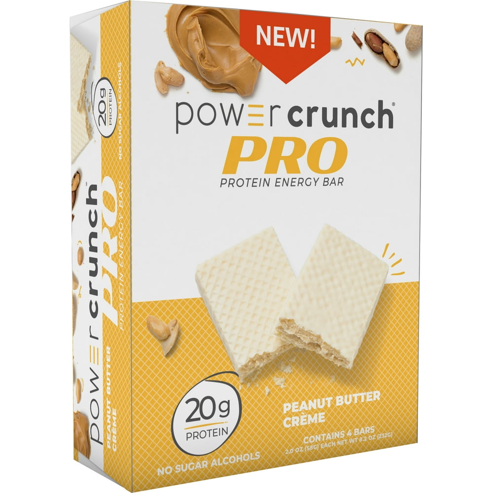 Power Crunch PRO Protein Energy Bar Pnt Btr Cream, 8.2 oz, 4 count