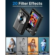 Digital Camera,FHD 1080P Digital Camera for Kids Video Camera with 32GB Card 16X Digital Zoom, Compact Point and Shoot Camera Portable Small Camera for Teens Students Boys Girls Seniors(Black)
