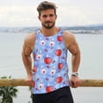 thumbnail image 6 of Fuzoiu coffee love cup winter Print Men's Workout Tank Tops,Sleeveless Gym Shirt Quick Dry,Fitness Bodybuilding T-Shirt,Muscle Athletic Workout Tee-Large, 6 of 7