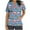 Blue, variant on Xfvqtps Christmas Scrub Tops for Women Soft V-Neck Scrubs Comfortable Nursing Uniforms Christmas Printed Short Sleeve Top Protective Clothing Working Uniforms with Pockets Blue
