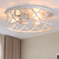 thumbnail image 7 of BESTOMINE Flush Mount Ceiling Light,13-inch Ceiling Light Fixture,3-Light Kitchen Light Fixtures,Farmhouse Light Fixtures for Bedroom,Living Room,Kitchen,Hallway and Foyer, 7 of 7