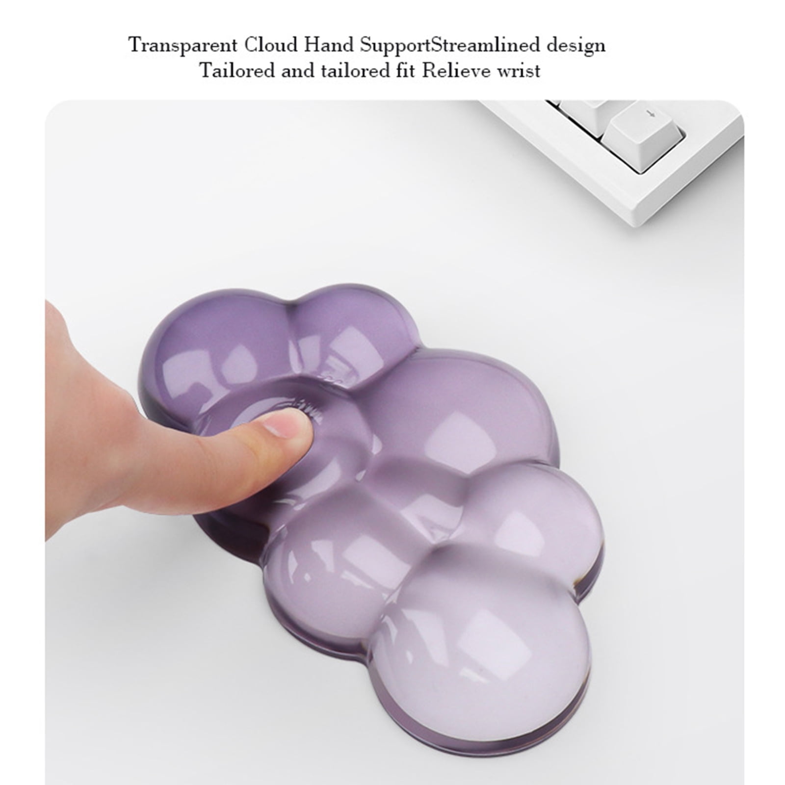 Cloud Pad Comfort Wrist Rest For Keyboard And Cushioned Support Mat With Concave Designing Sweat Proof