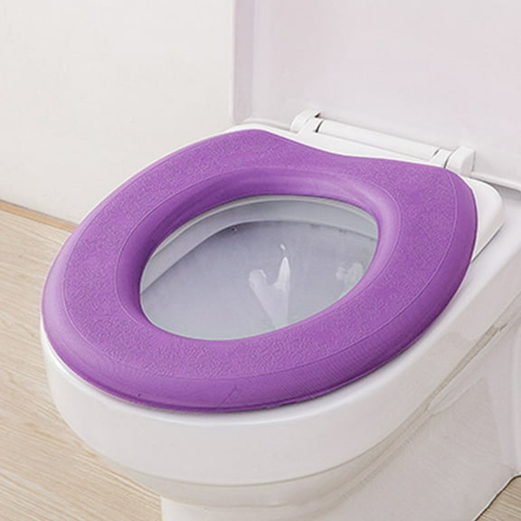 Home Decor Toilet Seat Cushion Soft Cover Durable Warm Pad For Bathroom New Decorations Bedroom Purple