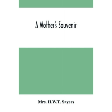 A Mother'S Souvenir, (Paperback)