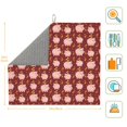 thumbnail image 3 of Xecao Cute Pig with Coins Print Dish Drying Mat for Kitchen Counter,Absorbent Coffee Bar Mat, Dish Drainer Rack Mats,Dining Room Decoration, 3 of 8