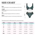 thumbnail image 4 of Kdxio Mandala Print Women's 2 Piece High Waisted Wrap Spaghetti Strap Summer Swimsuit Bikini Set-XX-Large, 4 of 7