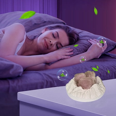 Zxsyw Flameless Aromatherapy Essential Oil Diffuser Stone Bedroom Decor for Girls Light Gift Small Crystal Ornament 10ml Available in Six Colors