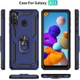 thumbnail image 4 of Samsung A21 Phone Case, Galaxy A21 Phone Case with Screen Protector, Military Grade Protective Cases with Ring for Samsung Galaxy A21 (Blue), 4 of 6