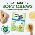 thumbnail image 6 of Advanced Herbals by Dramamine, Ginger Chews, Nausea Relief Soft Chews Lemon-Honey-Ginger, 20 Ct, 6 of 16