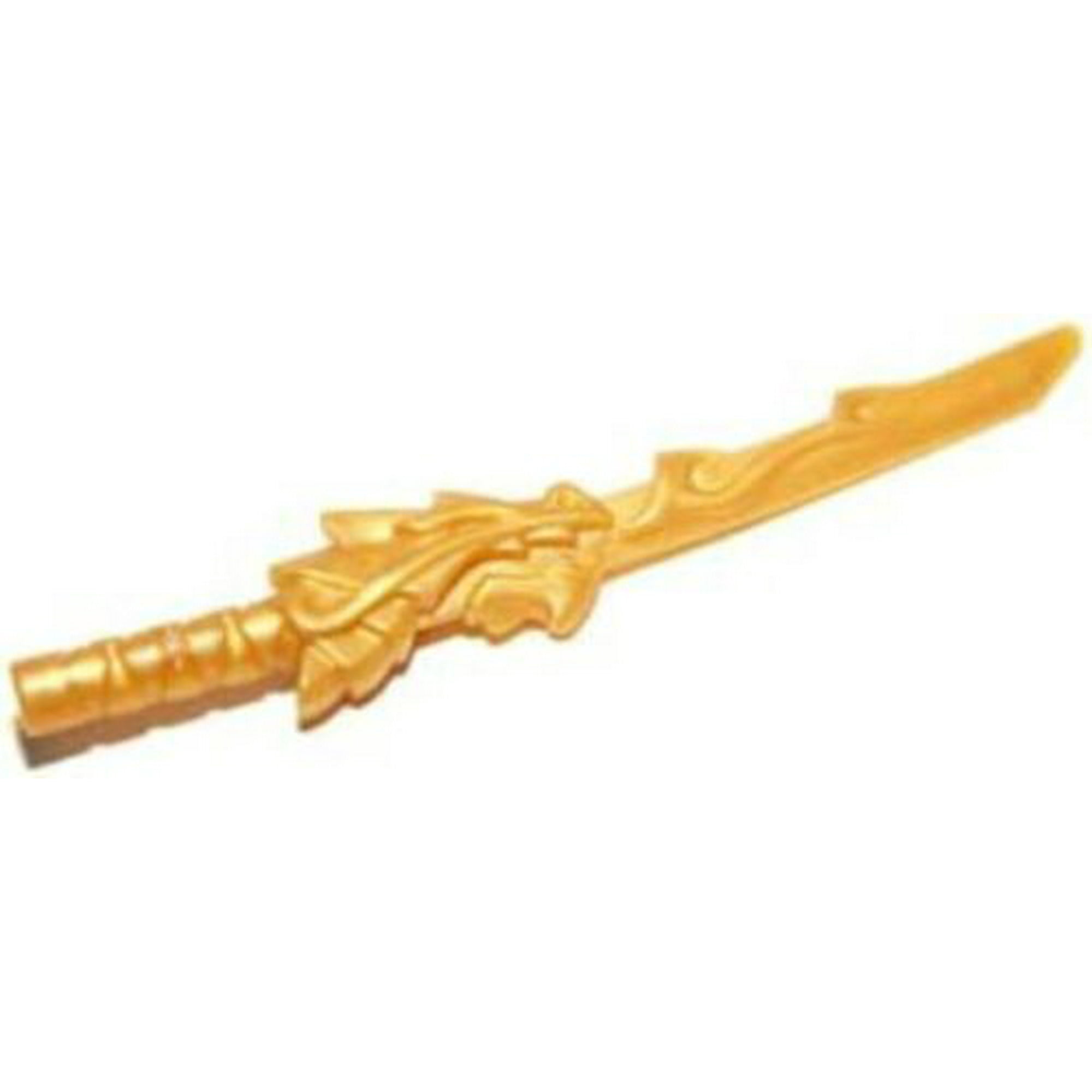 LEGO Ninjago Crystalized Kai Golden Dragon Minifig Fire Sword Dragon Sword Walmart