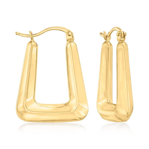 Ross-Simons 14kt Yellow Gold Squared Hoop Earrings, Women's, Adult